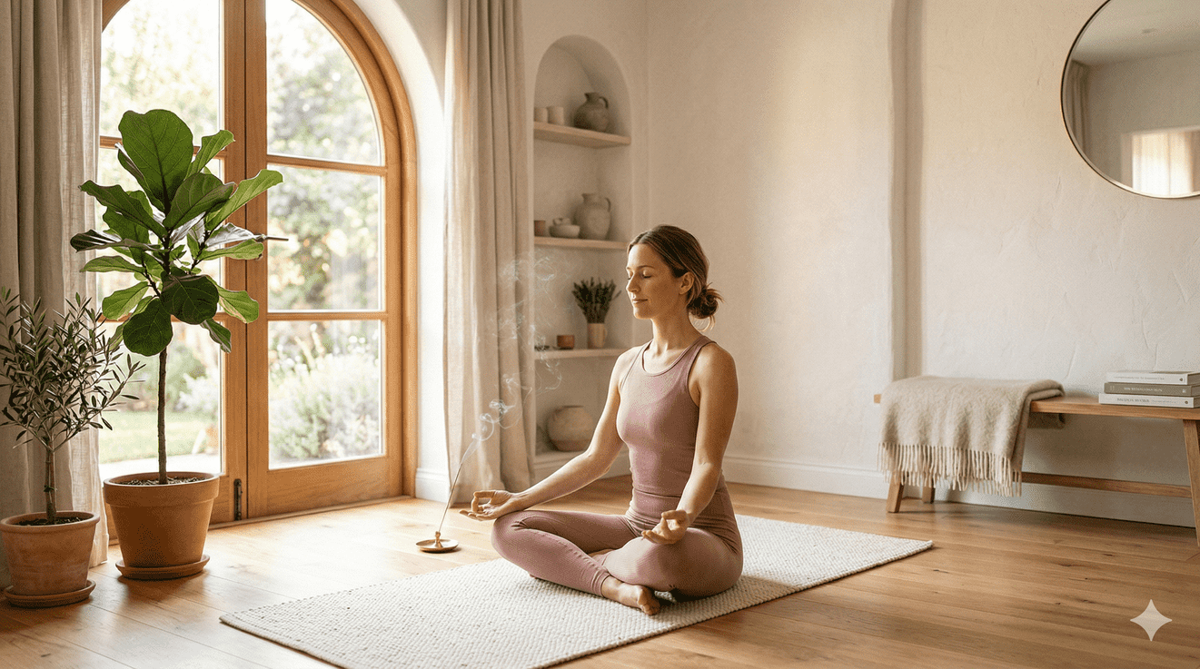 A calm holistic yoga and mindful wellness practice