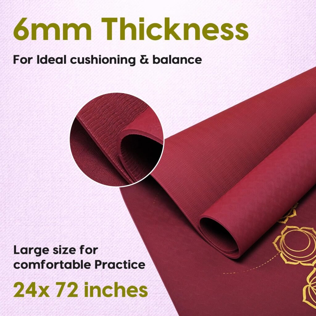 Premium Eco-Friendly Non-Slip Yoga Mat (6 mm)